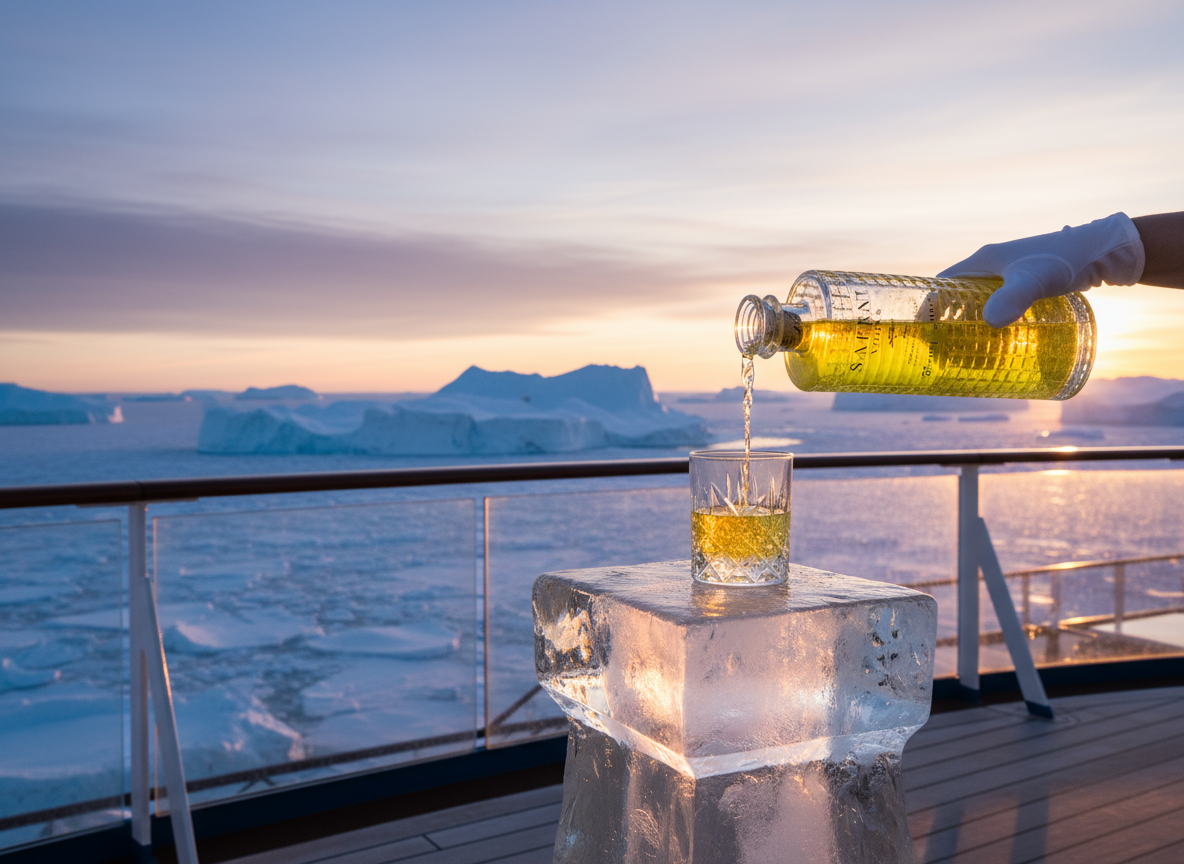 Safran Vodka 700ml mit 23 Karat Mozartgold